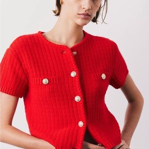 🔴SOLD🔴 H&M Structured Red Cardigan